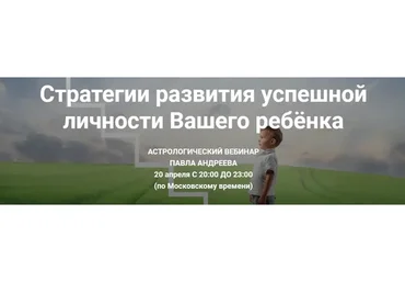 Стратегии развития успешной личности Вашего ребёнка, 2016 (Павел Андреев)
