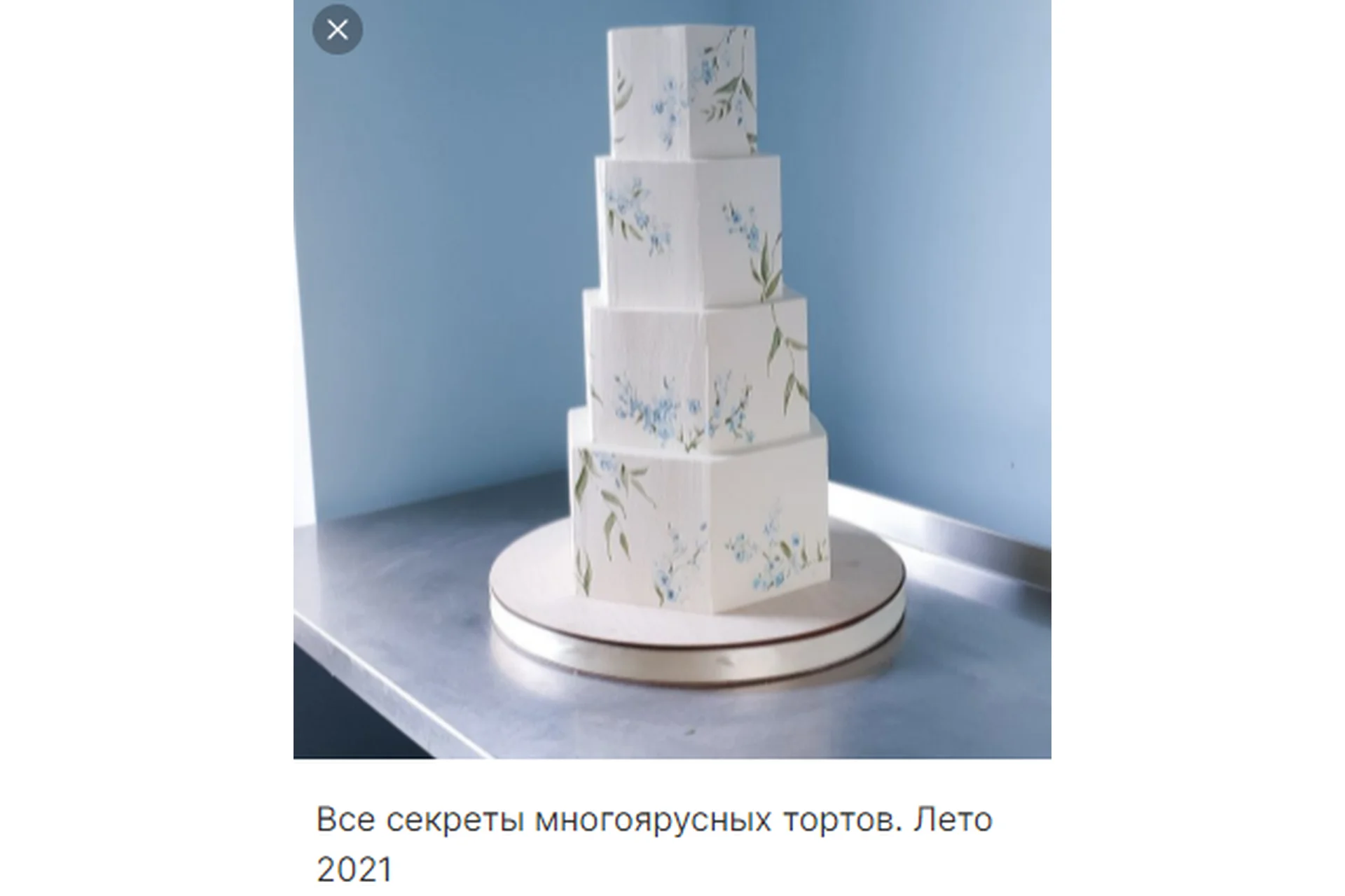 Все секреты многоярусных тортов. Лето 2021 (Александра Романова), фото 1 из 1.