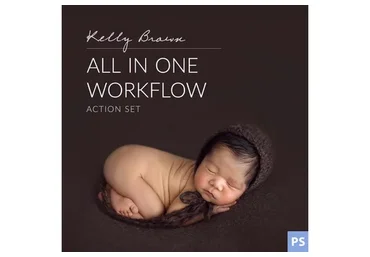 Набор Экшенов для Обработки Новорожденных. All In One Workflow Action Set (Kelly Brown)