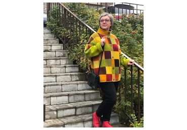 [m.natasha19.05] Куртка / пальто в клетку из дундаги (Наталья Моисеенко)