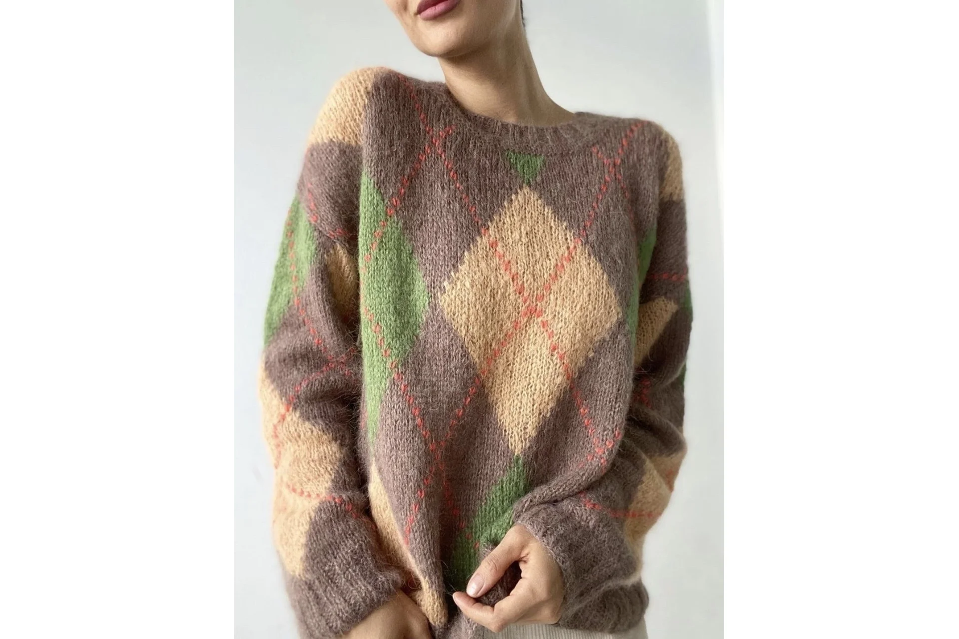 [Твое Хобби] Джемпер. Кардиган Аргайл, фото 1 из 1.