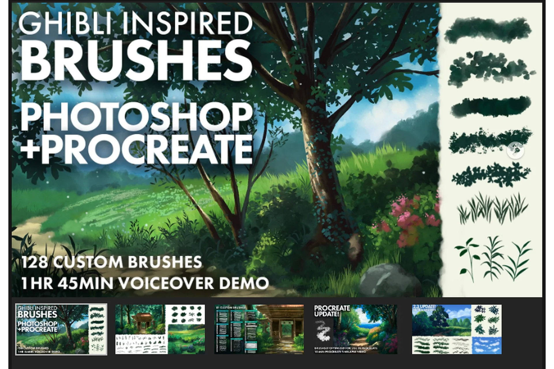 [Artstation] Вдохновляющие кисти для Photoshop и Procreate (Madeleine Bellwoar), фото 1 из 1.