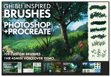 [Artstation] Вдохновляющие кисти для Photoshop и Procreate (Madeleine Bellwoar)