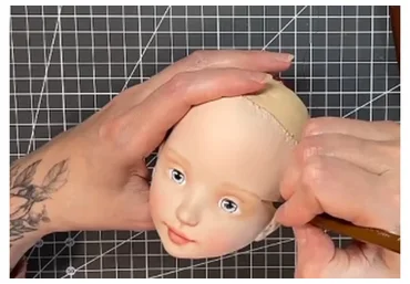 Роспись кукольного лица (Елена Негороженко)