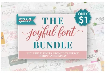 [Creativefabrica] The Joyful Font Bundle (Megatype)