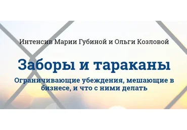Заборы и тараканы. Ограничивающие убеждения, мешающие в бизнесе, и что с ними делать (Мария Губина)