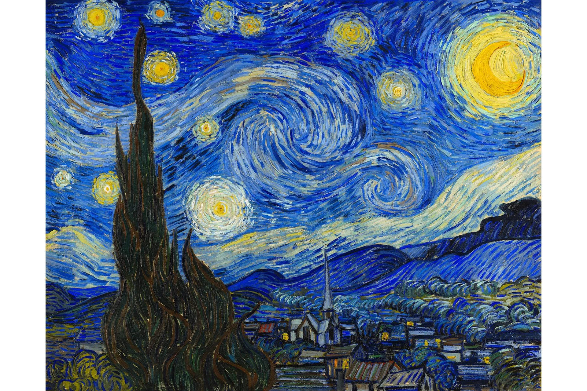 [Живопись Маслом] Звездная Ночь (Ольга Базанова), фото 1 из 1.