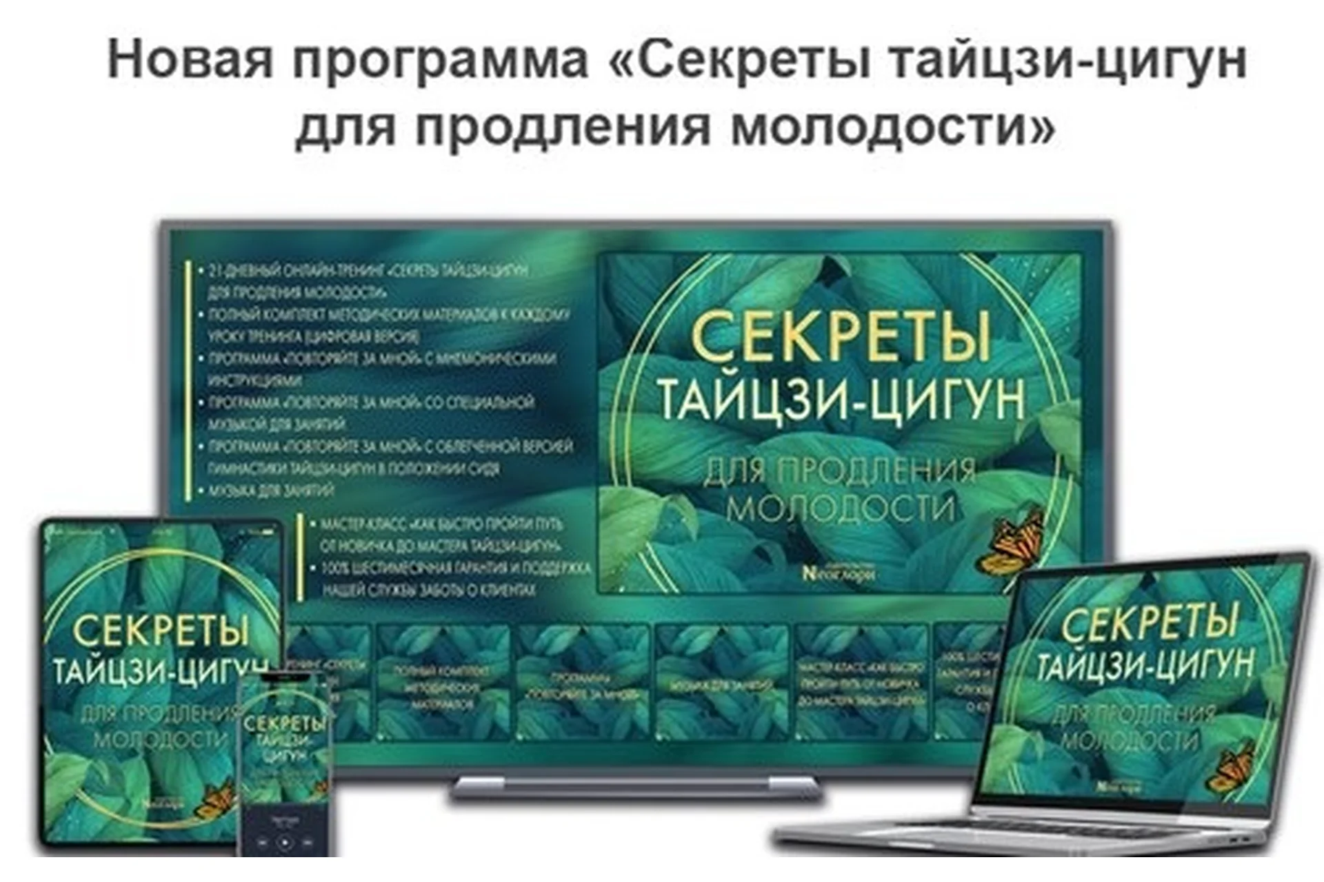 [Неоглори] Секреты тайцзи-цигун для продления молодости, фото 1 из 1.