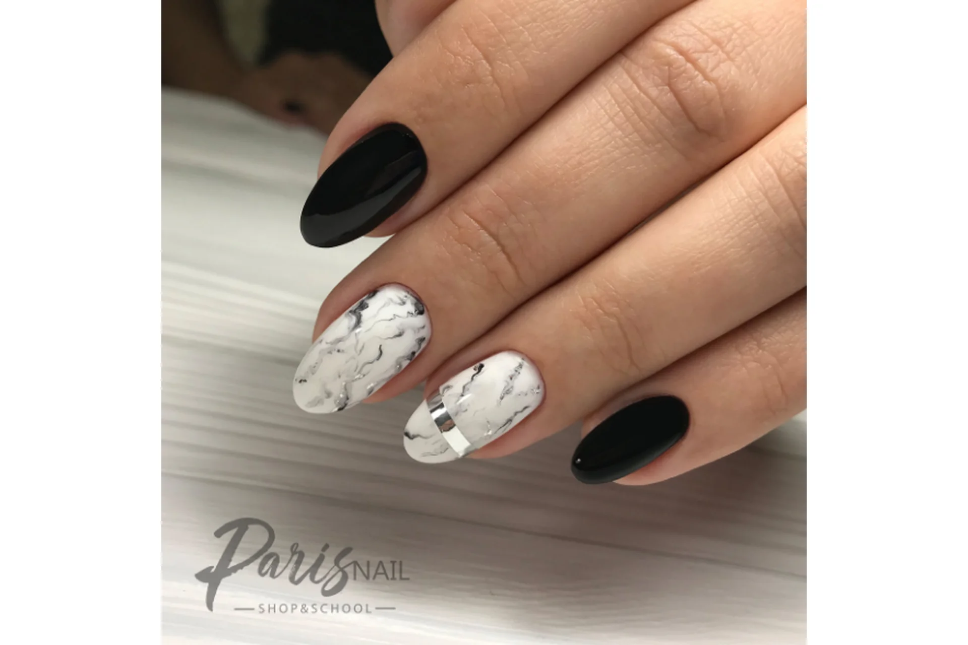 [ParisNail] Идеальный комбинированный маникюр. Март, 2019 (Вельмитина Зайцева), фото 1 из 1.