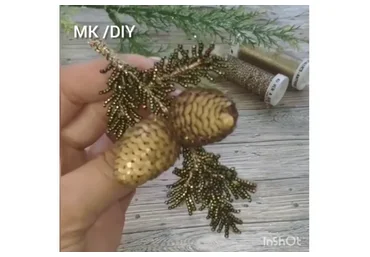 Веточка с шишками (olga_grushenkova)