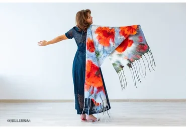 Авторская техника шерстяной живописи. Интроверт (Юлия Либина)