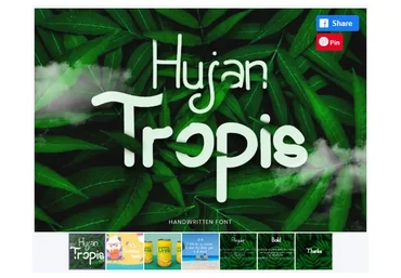 [Creativefabrica] Hujan Tropis Font (sambogocreative)