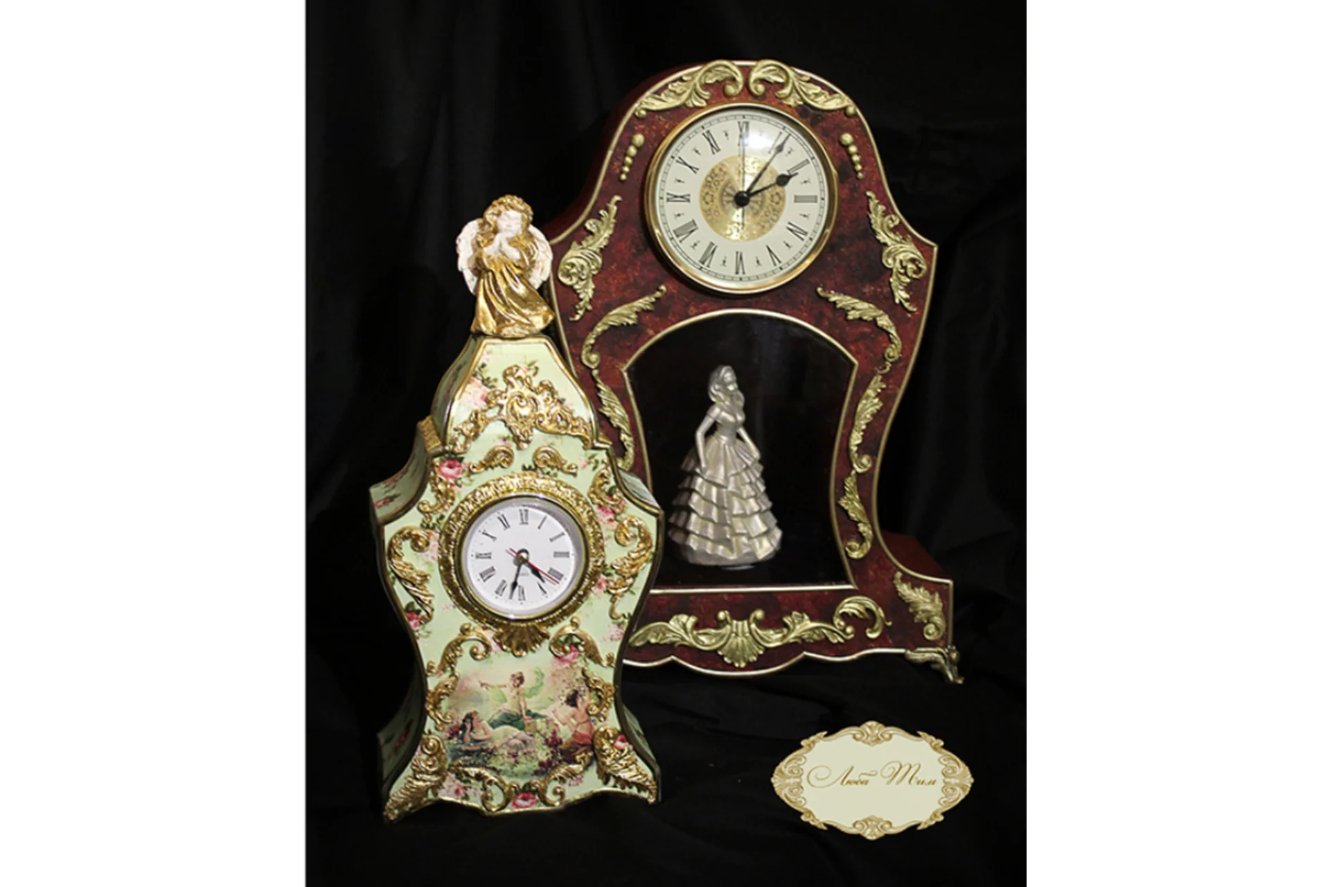Антикварные музыкальные часы (Люба Тим), фото 1 из 1.
