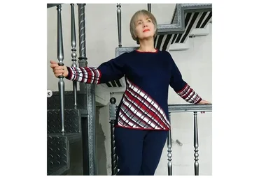 Пуловер «Клетка по диагонали» (kozhanrita)