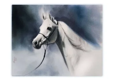 Лошадь акварелью (Ира Кукрусова)