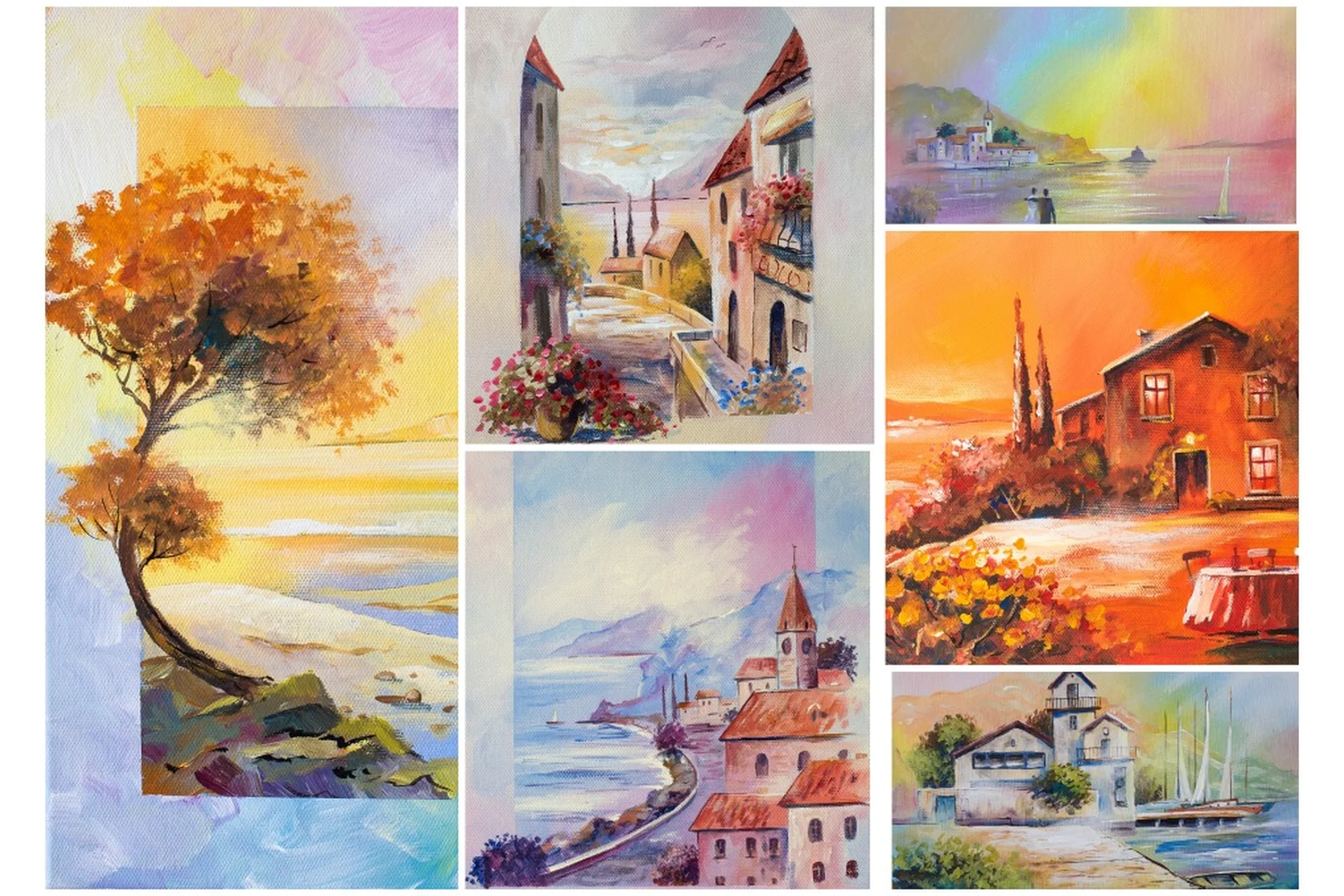 Курс живописи акрилом «Фантазии у Моря» (Александр Жиляев), фото 1 из 1.