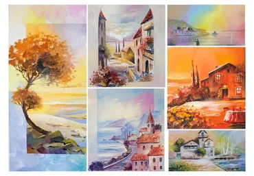 Курс живописи акрилом «Фантазии у Моря» (Александр Жиляев)