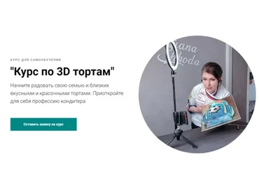 Курс по 3D тортам. Тариф Медиум  (Татьяна Шкода)