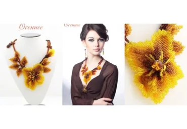 Колье «Осеннее» (Наталья Кузьма)