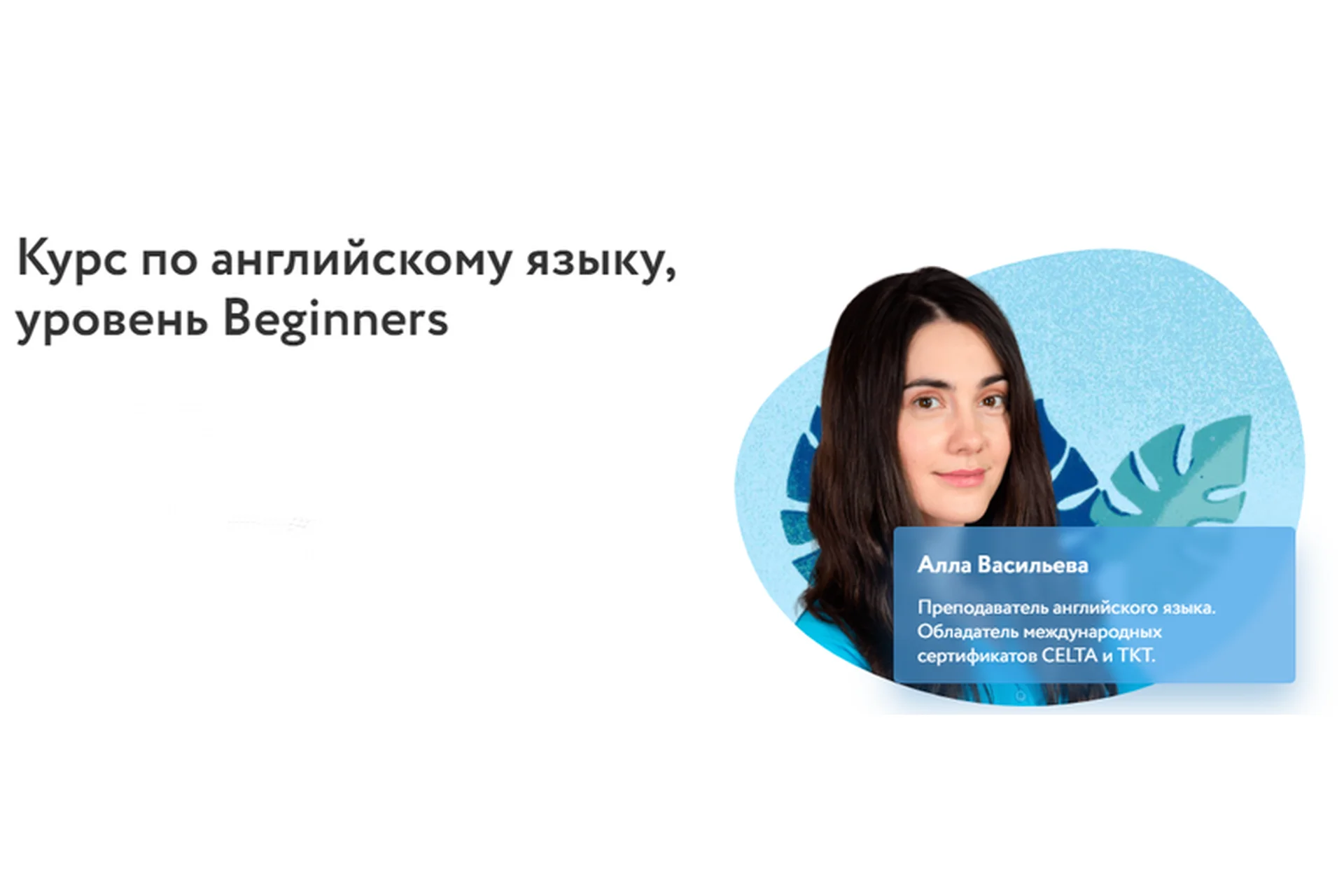 [Фоксфорд] Курс по английскому языку, уровень Beginners (Алла Васильева), фото 1 из 1.