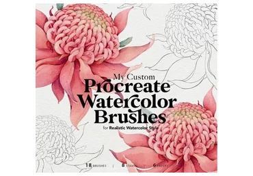 [Media Jamshidi] My Custom Watercolor Brushes for Procreate - акварельные кисти для Procreate