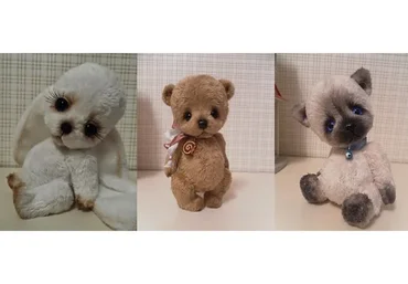 Амирин зайка из плюша. Выкройка сиамчик, зайчик, слоник и мишка Пузишко (Елена Юханова)