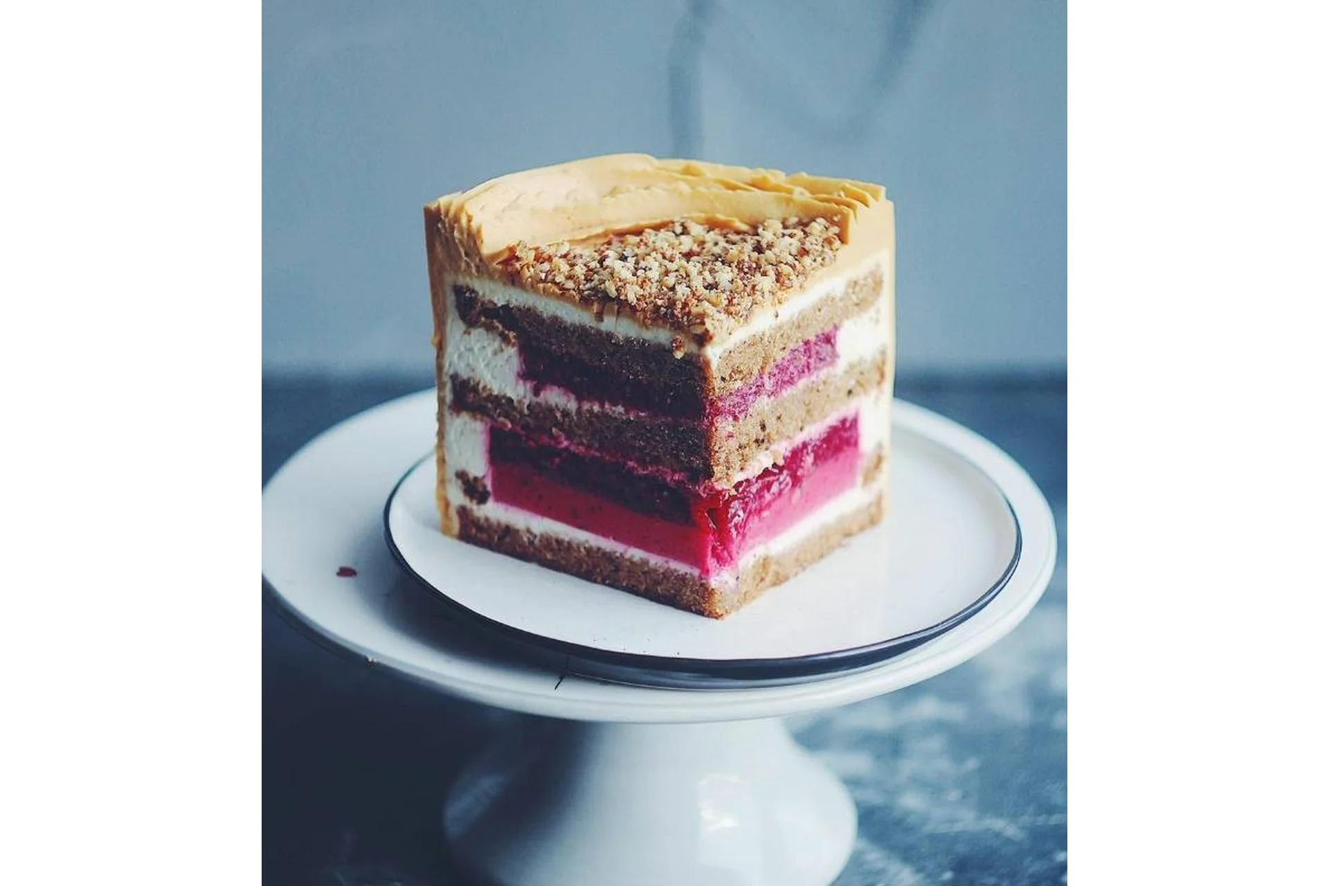 Торт «Карамель-пекан-брусника» (imbir_gvozdika), фото 1 из 1.