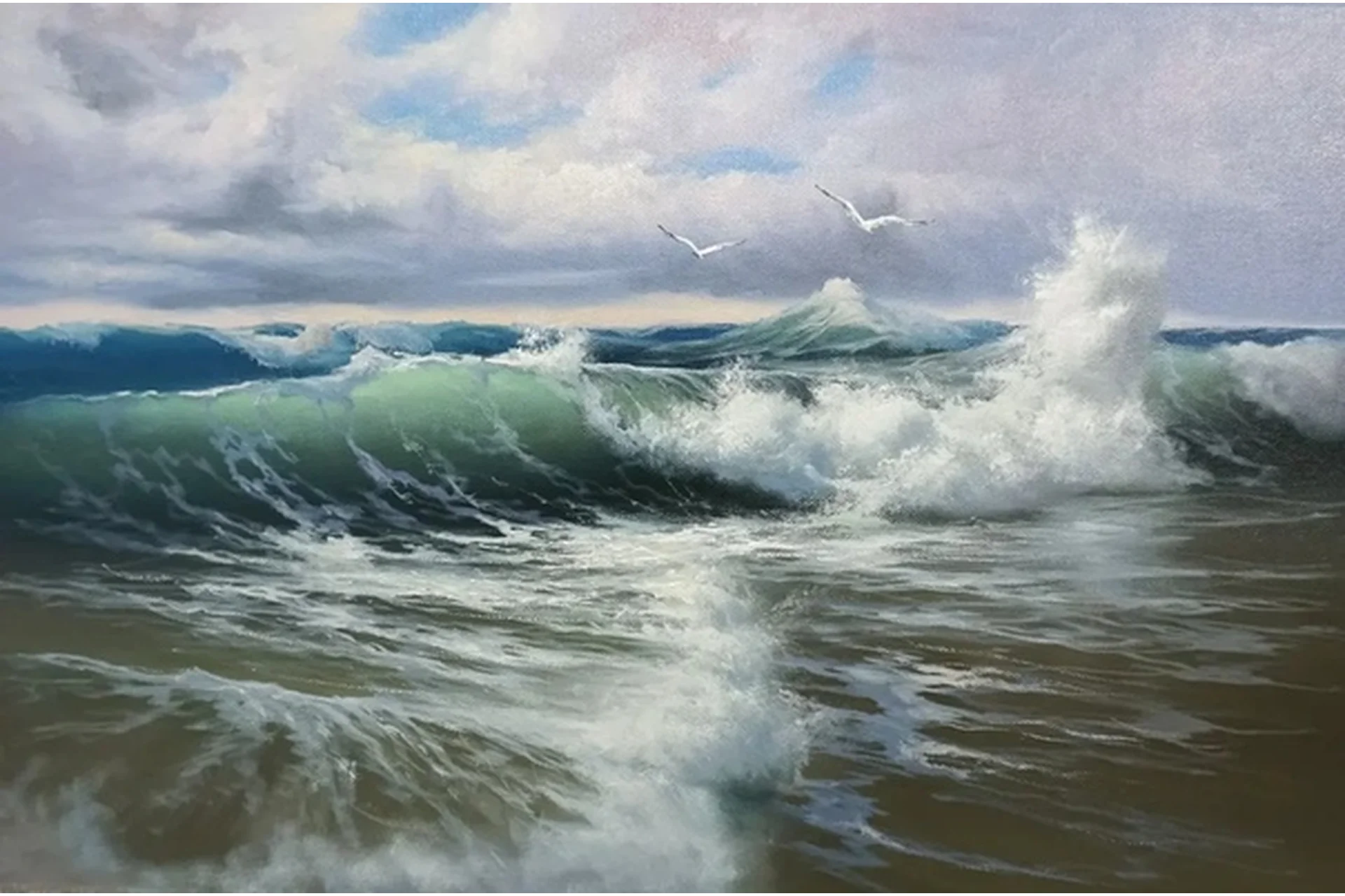 [Школа морского пейзажа] Бирюзовое настроение. Профессионалам (Дмитрий Роза), фото 1 из 1.