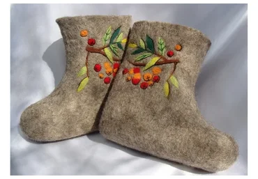 Валяние детских валенок с нуля и без колодок (Ирина Авраменко)