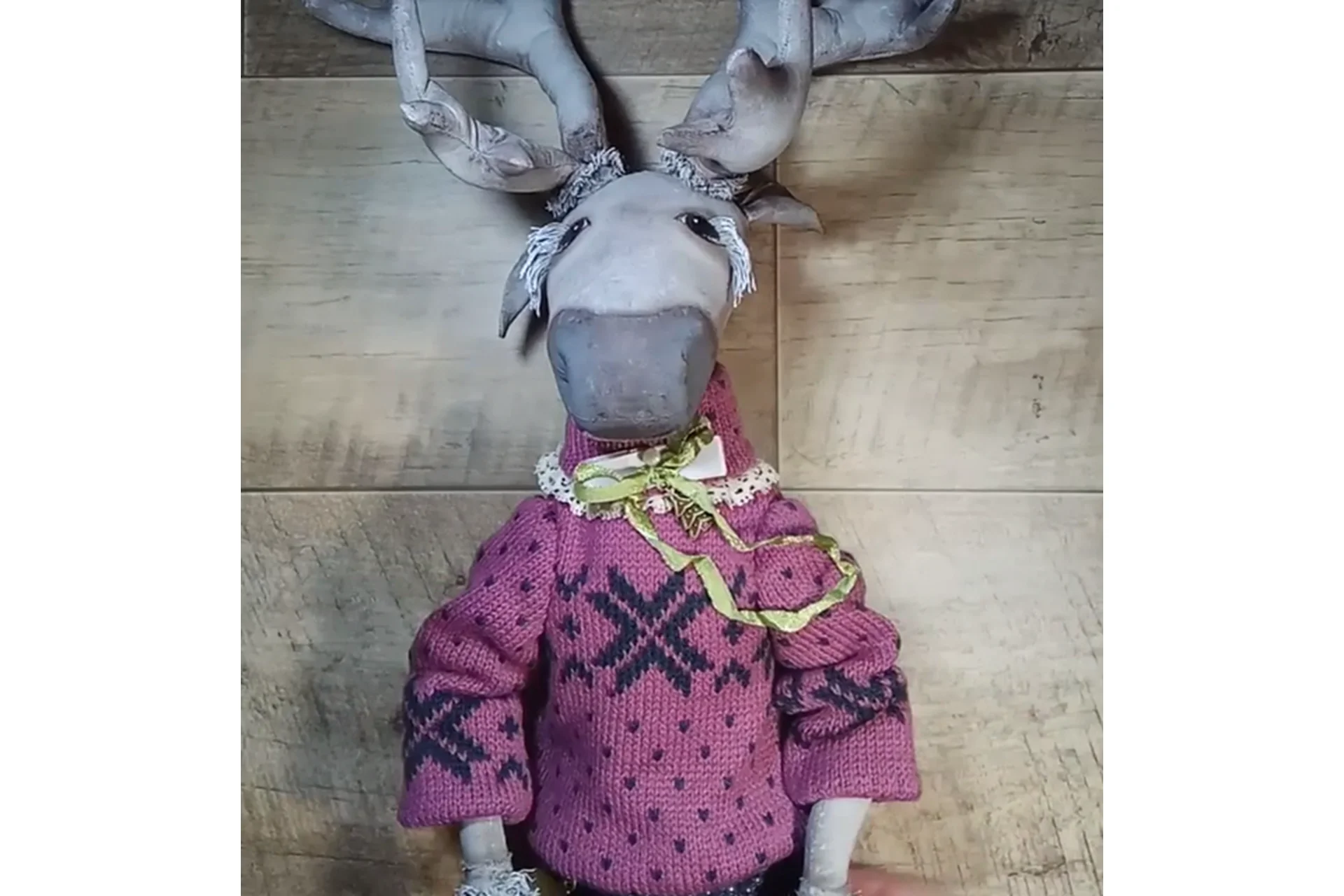 [Пампуландия] Новогодний олень (Инесса Петухова), фото 1 из 1.