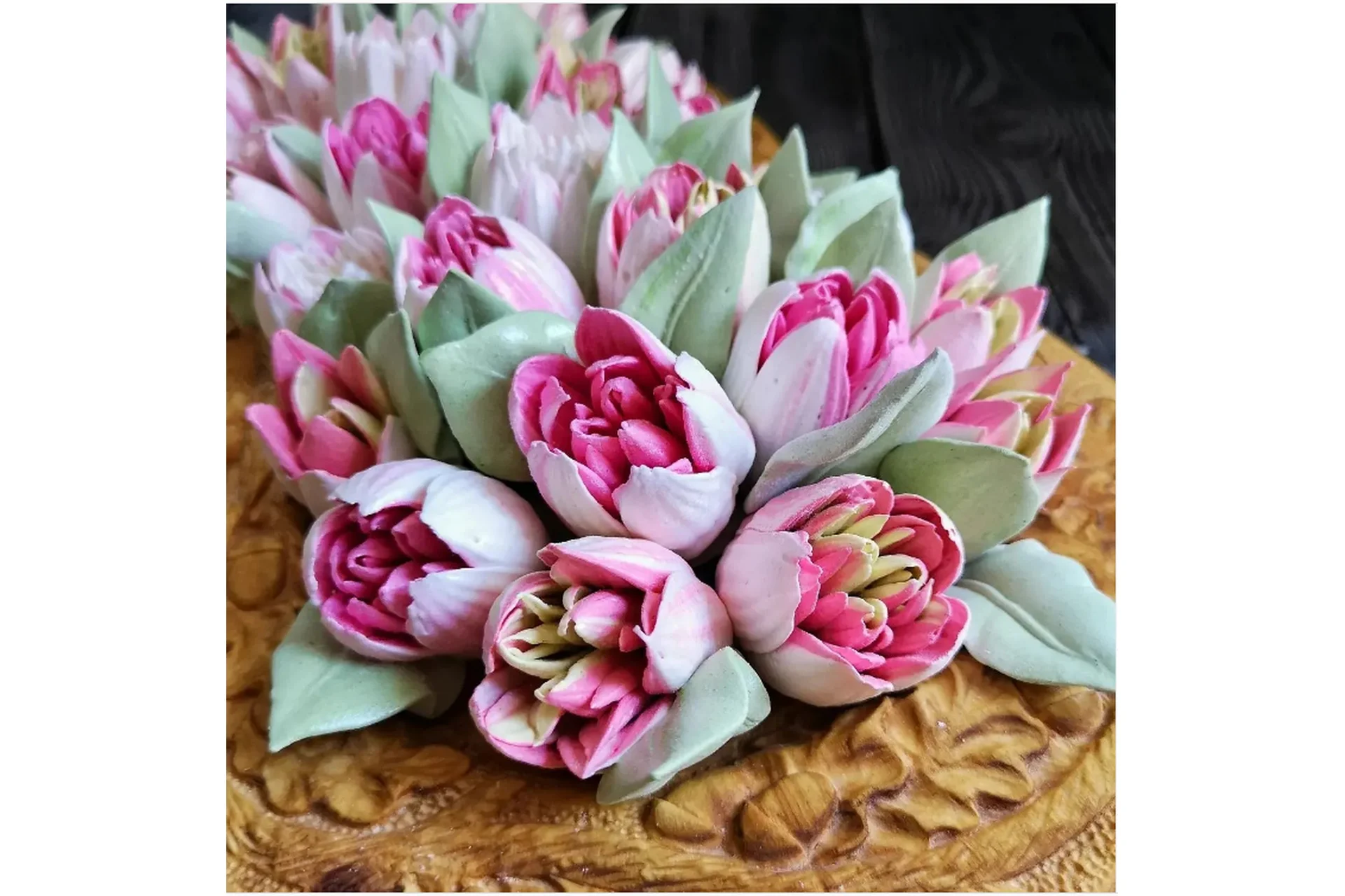 Тюльпаны из зефира. Посмотреть (Лариса Лазарева), фото 1 из 1.