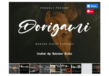 [Creativefabrica] Dorigami Font (staircasestudio20)