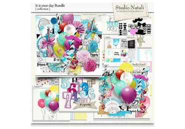 [PNG] Скрап-набор ко дню рождения It Is Your Day