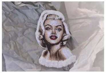 [Студия Твори]  Брошь «Портрет Мэрилин Монро»