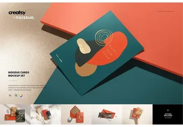 [Creativemarket] Noissue Cards Mockup Set (creatsy5)