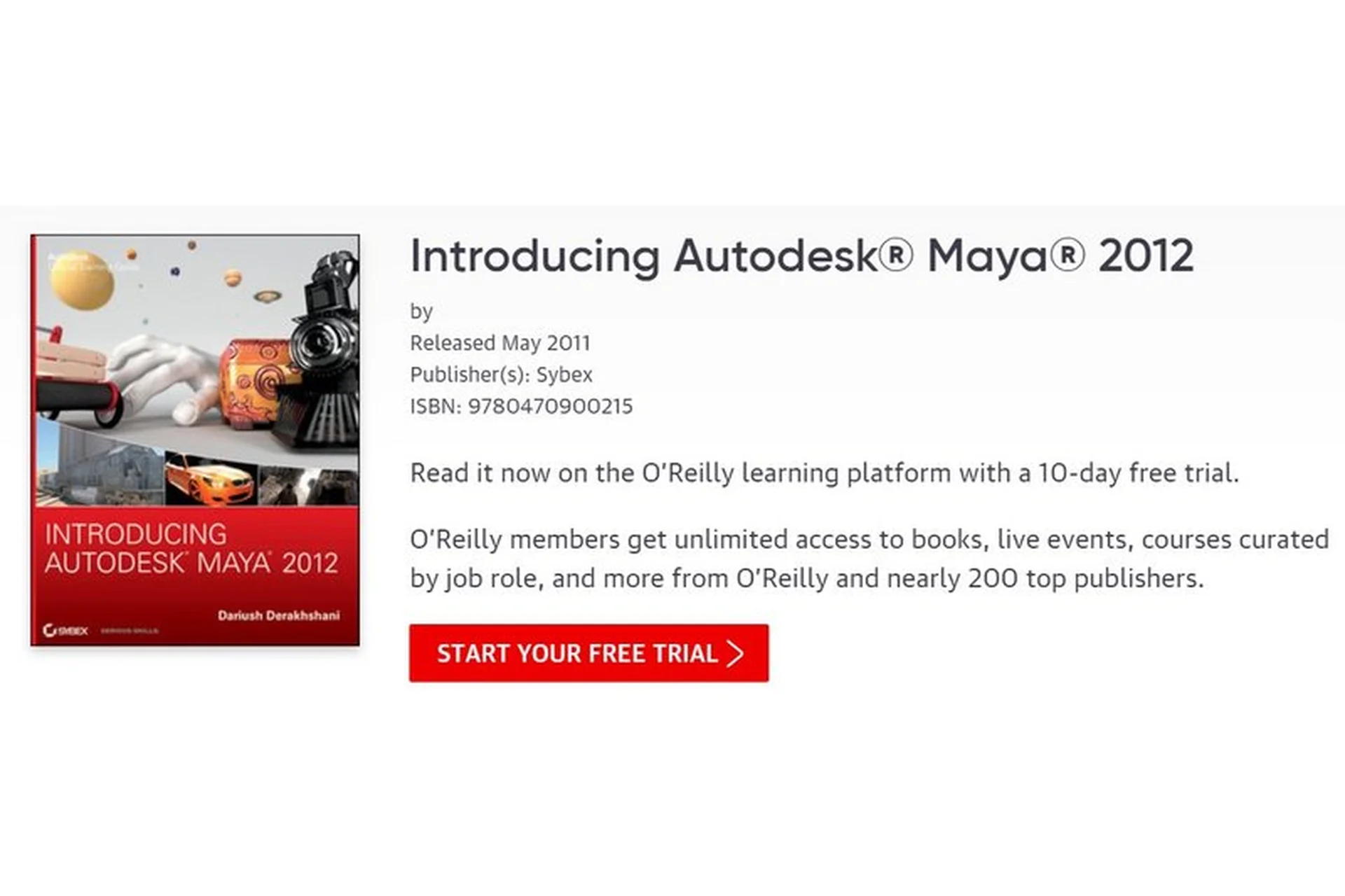 Introducing Autodesk Maya 2012. Практическое пошаговое руководство по Maya 2012, фото 1 из 1.