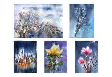 [Kaplan School] Акварель. Тариф «Без проверки» (Диана Горбач)