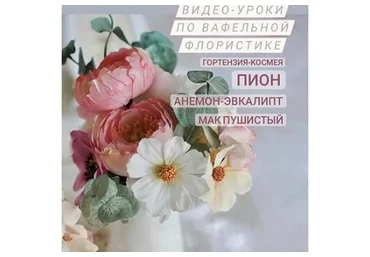 Серия Видео-уроков по вафельной флористике (Олеся Яшина)