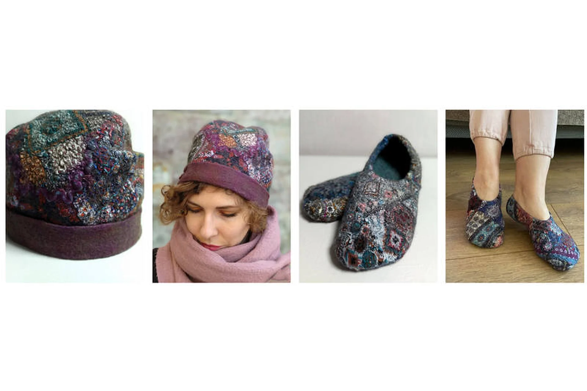 Пэчвок с головы до ног. Шапочка. Следочки (Елена Найденова), фото 1 из 1.