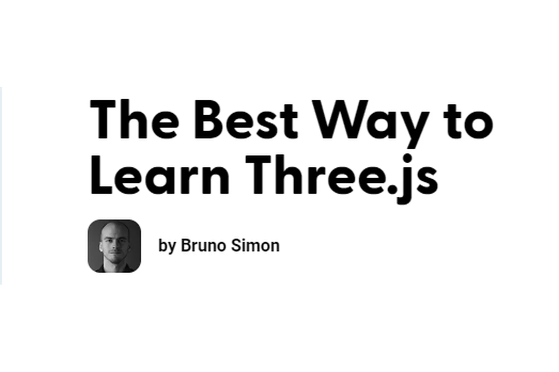 The ultimate Three.js course. Three.js Journey (Bruno Simon), фото 1 из 1.