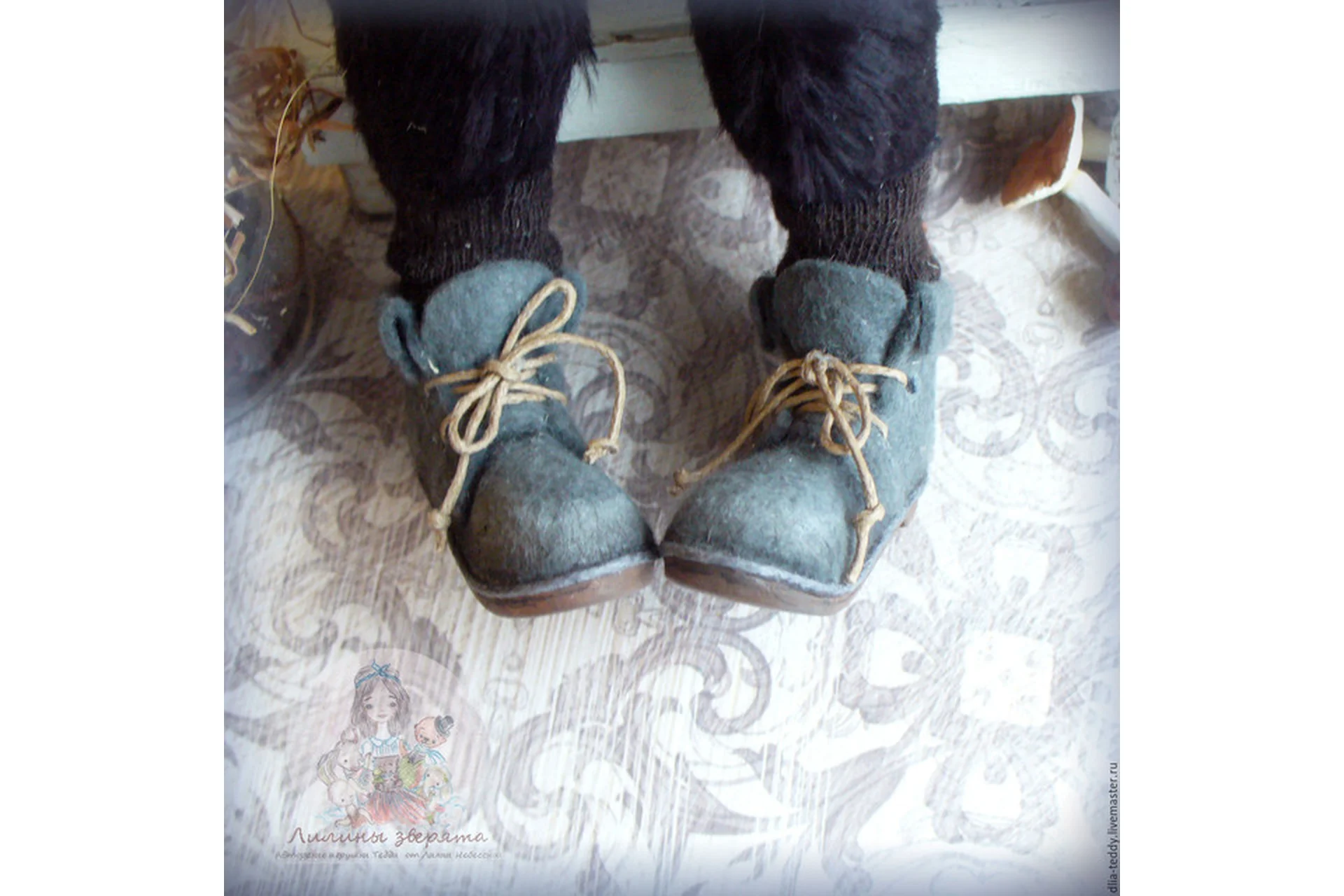 Ножки в ботинках, видео мк + ПДФ инструкция (Лилия Небессная), фото 1 из 1.