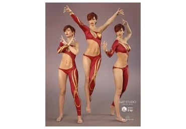 [Daz3D] Dark Spell Poses for Genesis 3 Females (Val3dart)