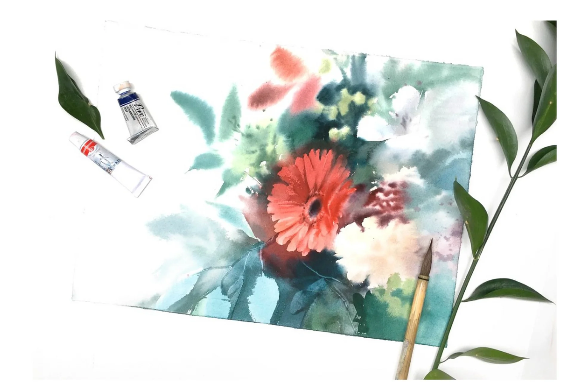 [KalachevaSchool] Акварель по-сырому. 3 мини-курса (Наталья Дюкова), фото 1 из 1.