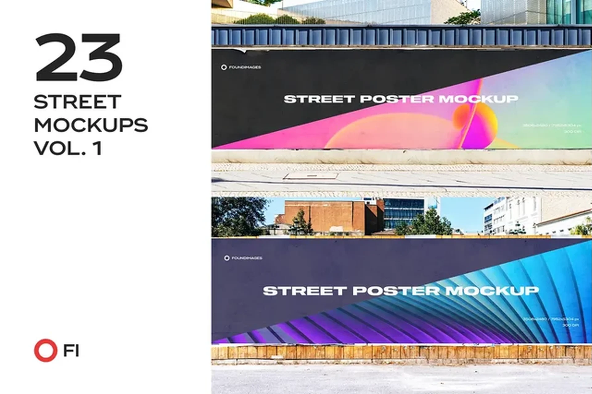 [Creativemarket] Street mockup template bundle vol.1 (FoundImages), фото 1 из 1.