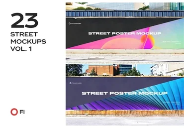 [Creativemarket] Street mockup template bundle vol.1 (FoundImages)