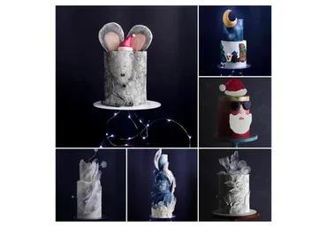 [ProCake School] Новогодние торты, 6 уроков от tapioka.cake (Екатерина Бурдыкина)