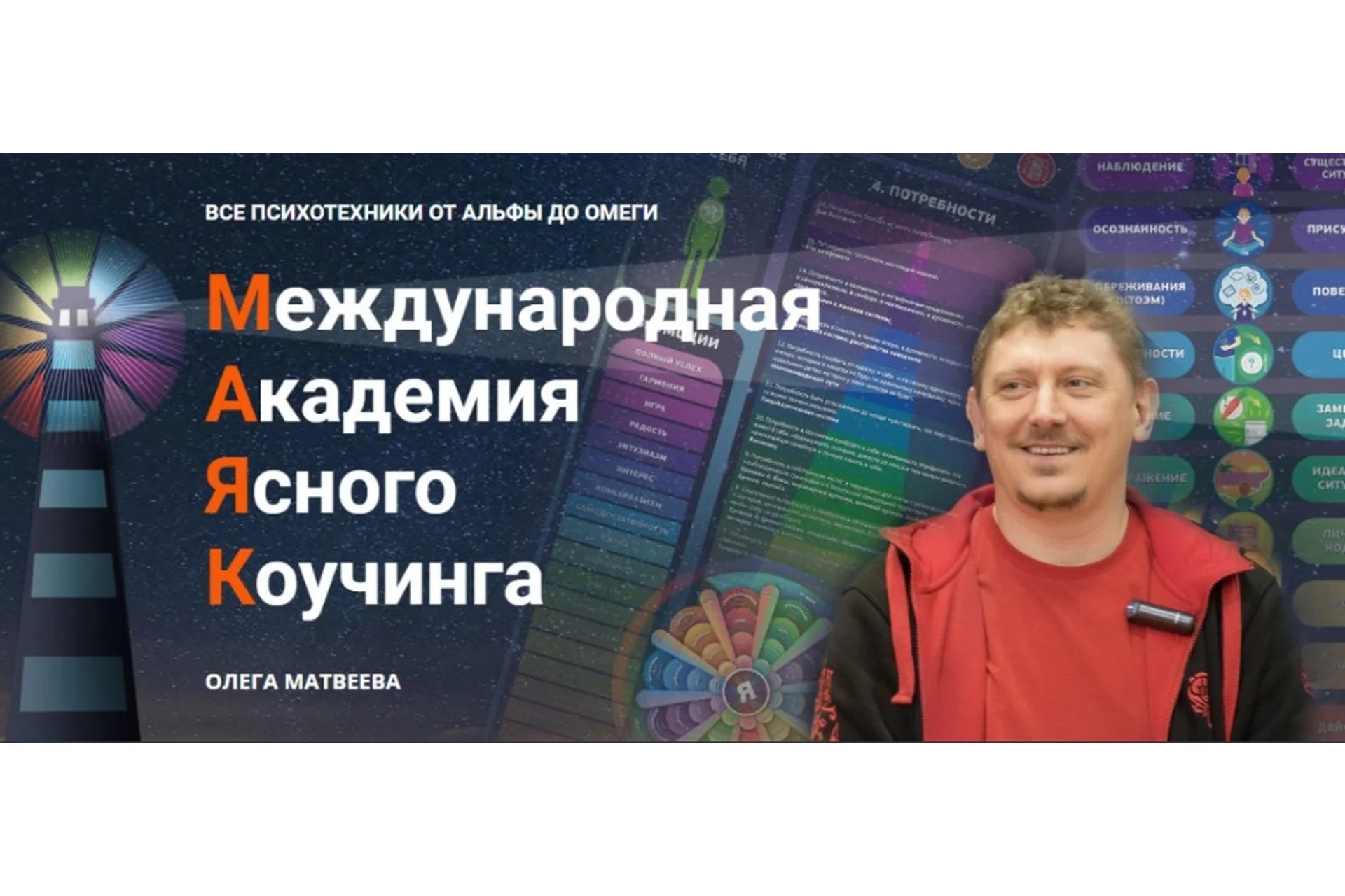 [Международная академия ясного коучинга] Все психотехники от альфы до омеги. 2020 (Олег Матвеев), фото 1 из 1.