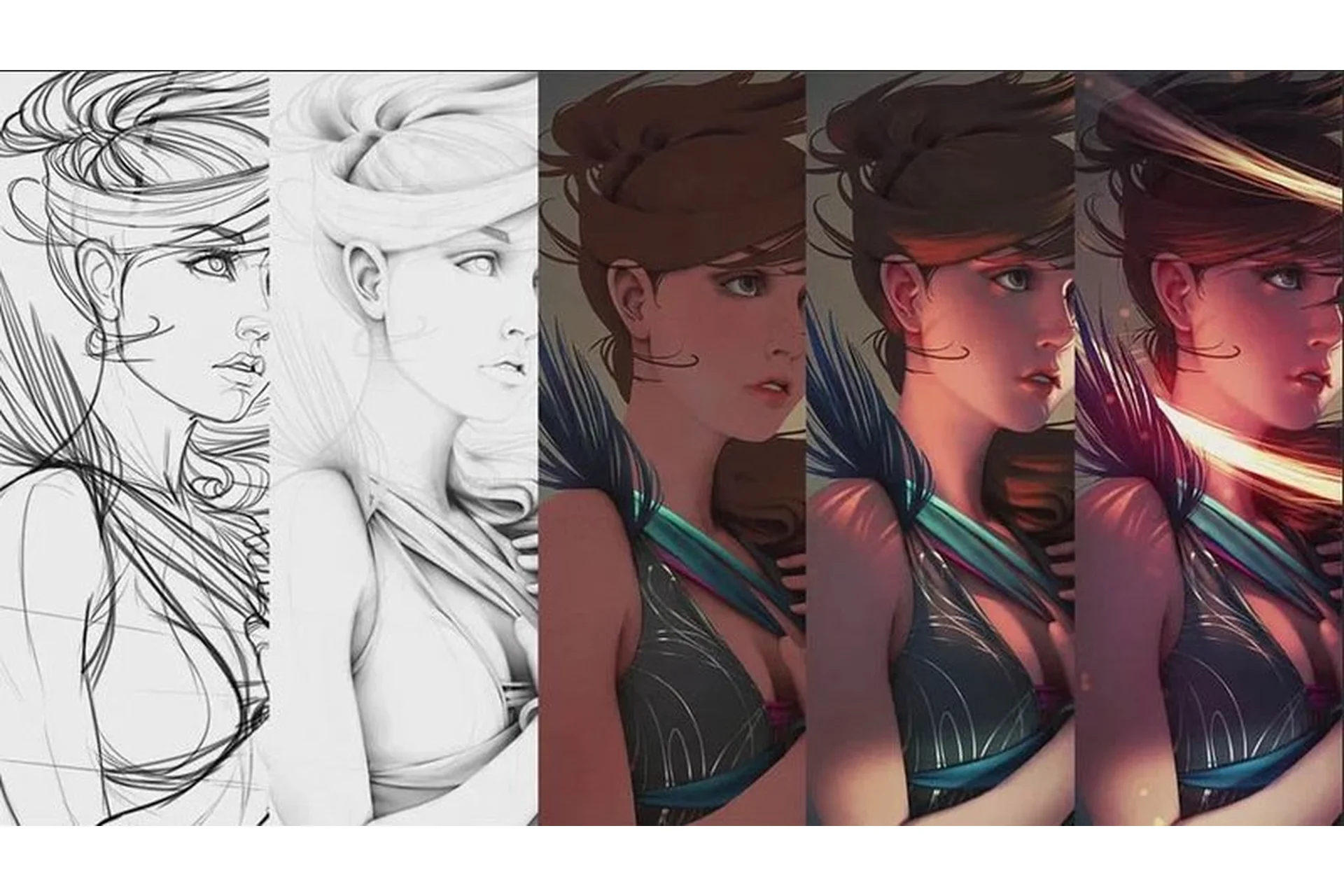 Портрет в Photoshop. Painting with Ambient Occlusion (Jonathan Hamilton ), фото 1 из 1.