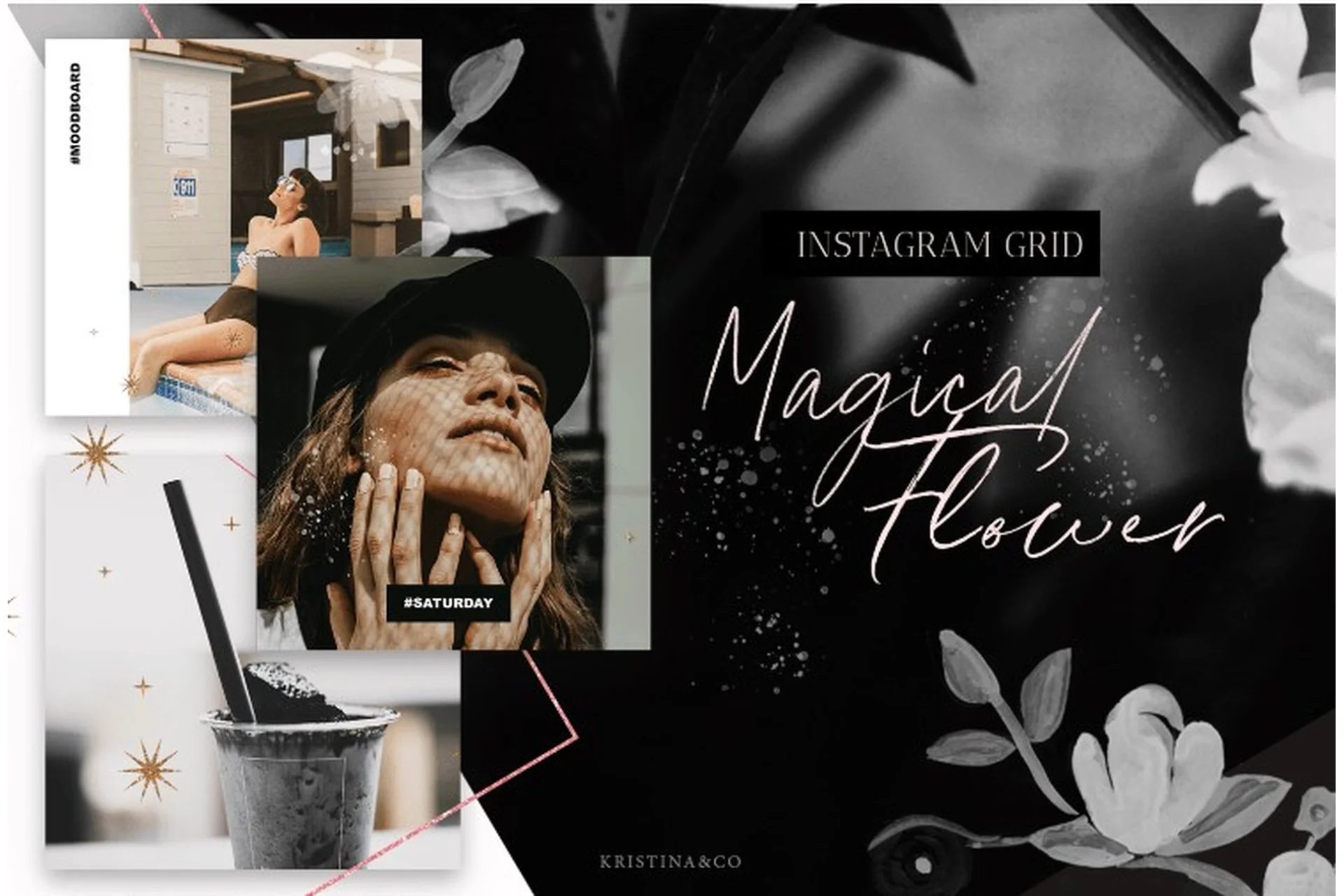 [kristinaco] Шаблон Instagram Magic Flower, фото 1 из 1.