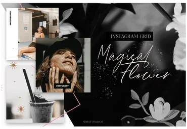 [kristinaco] Шаблон Instagram Magic Flower